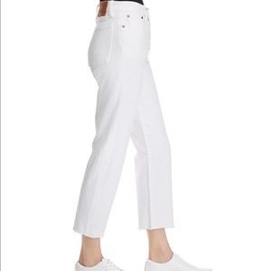 NWT High rise cut off Flare jeans